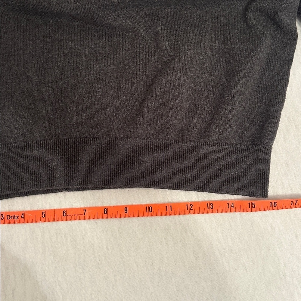 Vineyard Vines Men's Saltwater Quarter Zip Gray Sweatshirt Sweater Size Small - Picture 10 of 11